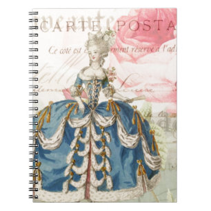 Marie Antoinette Anteckningsbok Med Spiral
