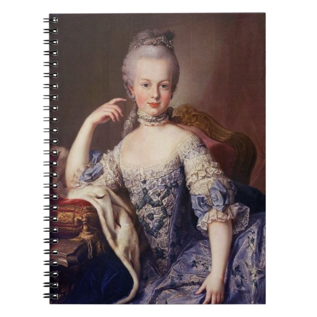 Marie Antoinette Anteckningsbok Med Spiral (Framsidan)