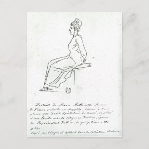 Marie-Antoinette är på väg till hennes avrättning Vykort