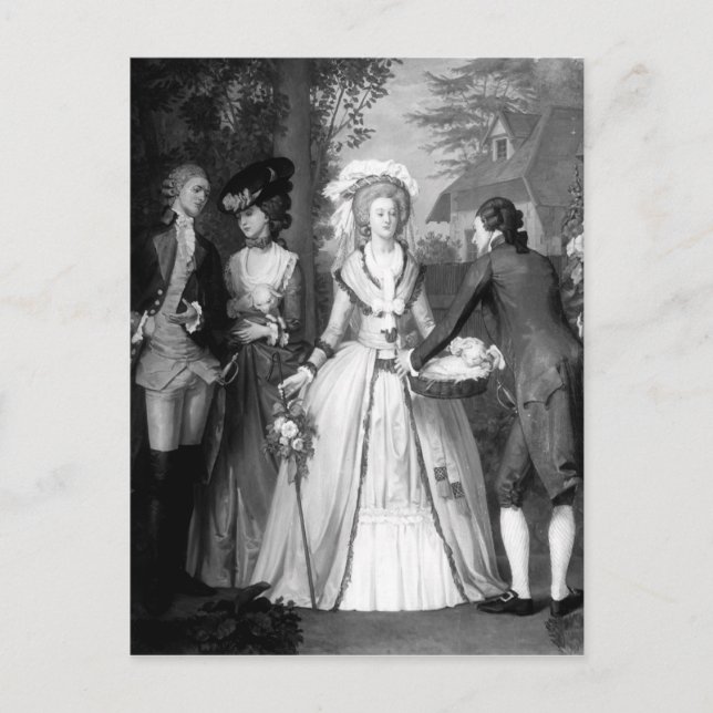 Marie-Antoinette av Habsbourg-Lorraine Vykort (Framsida)