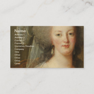 Marie Antoinette & Barn Le Brun konst Visitkort