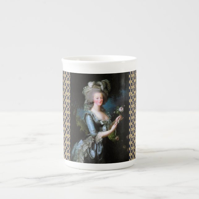 Marie Antoinette benporslinmugg Benporslin Mugg (Framsidan)