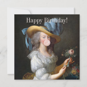 Marie Antoinette Blowing Bubble gum