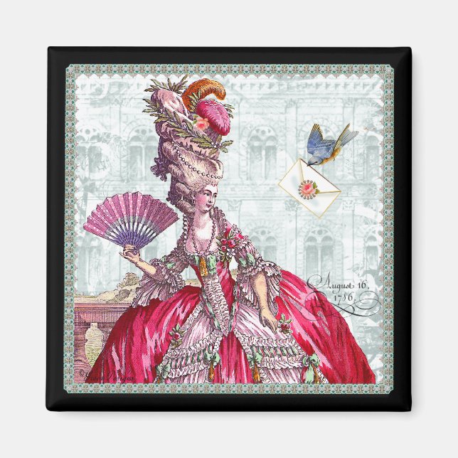 Marie Antoinette & Bluebird Magnet (Framsidan)