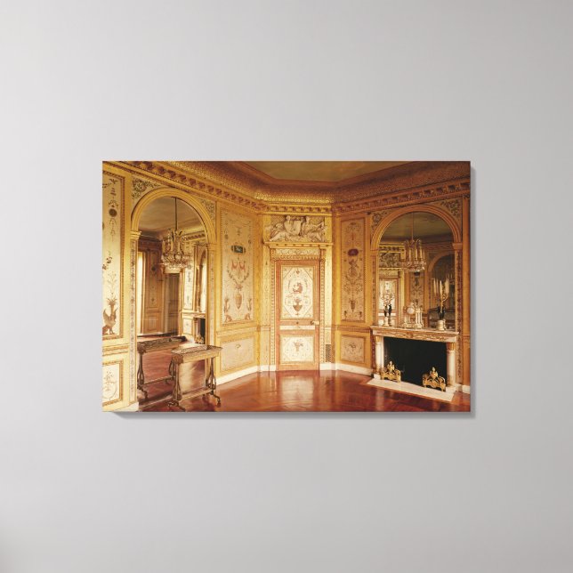 Marie-Antoinette-Boudoir dekorerad 1785 Canvastryck (Framsida)