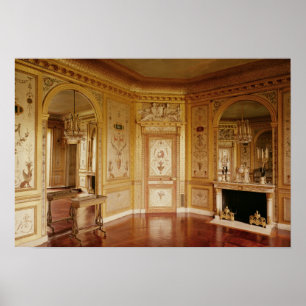 Marie-Antoinette-Boudoir dekorerad 1785 Poster