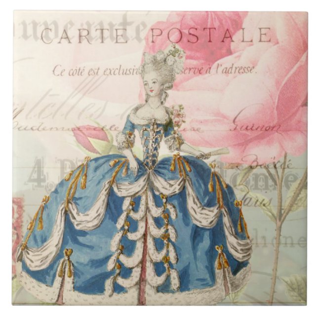Marie Antoinette Ceramic Tile Kakelplatta (Framsidan)