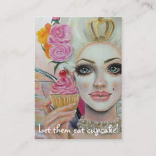 Marie Antoinette Cupaka Queen i Rosa Visitkort