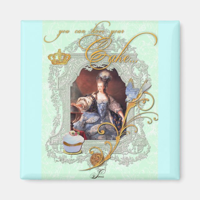 Marie Antoinette Cupkaka och Bluebird Magnet (Framsidan)