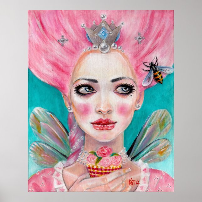 Marie Antoinette Cuptårta Älva - Queen Bee poster (Framsidan)