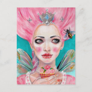Marie Antoinette Cuptårta Älva - Queen Bee Vykort