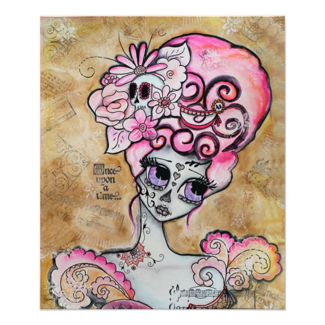 Marie Antoinette, Dia de los Muertos Fototryck (Framsidan)