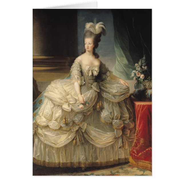 Marie Antoinette drottning av frankriken, 1779 Hälsningskort (Framsidan)