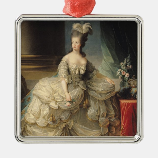 Marie Antoinette drottning av frankriken, 1779 Julgransprydnad Metall (Framsidan)