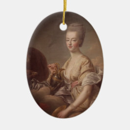 Marie Antoinette - Drouais Julgransprydnad Keramik