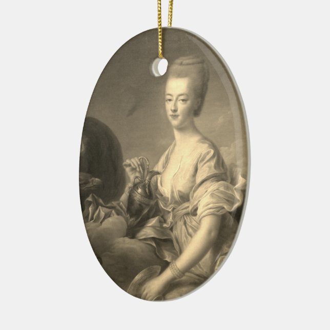 Marie Antoinette –  Drouais shabby chic Julgransprydnad Keramik (Vänster)