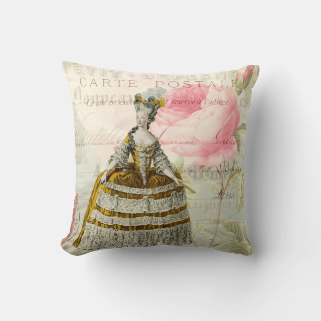 Marie Antoinette Fransk Accent Dekorativ kudde (Framsida)