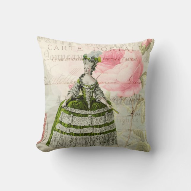 Marie Antoinette fransk brytningdekorativ kudde (Framsida)