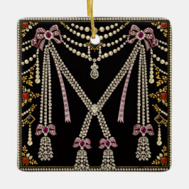 Marie Antoinette Fransk Inspirerad Design med Juve Julgransprydnad Keramik