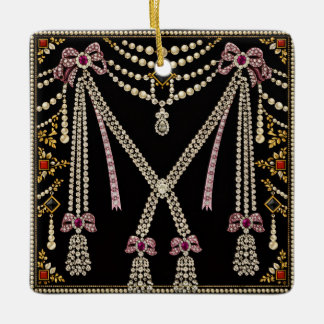 Marie Antoinette Fransk Inspirerad Design med Juve Julgransprydnad Keramik