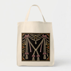 Marie Antoinette Fransk Inspirerad Design Smyckad Tygkasse