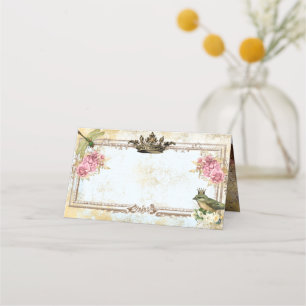 Marie Antoinette fransk inspirerade Shabby bröllop Placeringskort