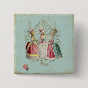 Marie Antoinette Fransk Paris Dam Knapp