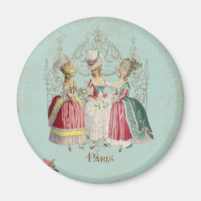 Marie Antoinette Fransk Paris Dam Magnet (Framsidan)
