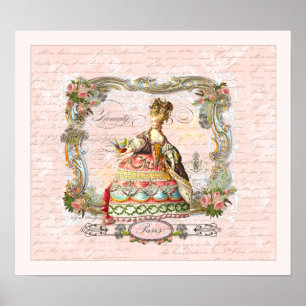 Marie Antoinette-Fransk Skriv ut Poster