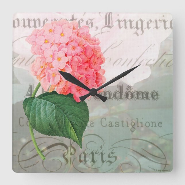 Marie Antoinette-Franskens accentväggslås Fyrkantig Klocka (Framsida)