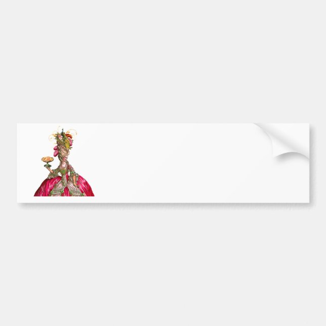 Marie Antoinette fredsock och tårta Bildekal (Framsidan)