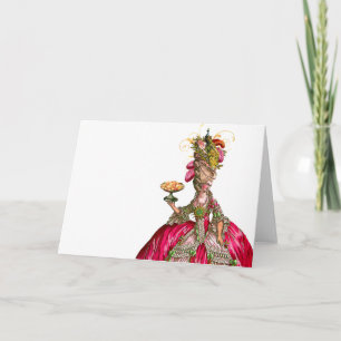 Marie Antoinette fredsock och tårta Kort