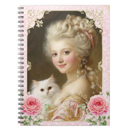 Marie Antoinette,French,Paris,cat,portrait,ノート Anteckningsbok