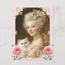 Marie Antoinette,French,Paris,cat,portrait ポストカード Vykort