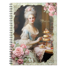 Marie Antoinette,French,Paris,portrait,roses メモ帳 Anteckningsbok