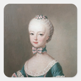 Marie Antoinette Fyrkantigt Klistermärke