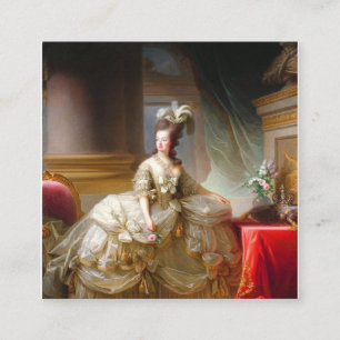 Marie Antoinette Fyrkantigt Visitkort