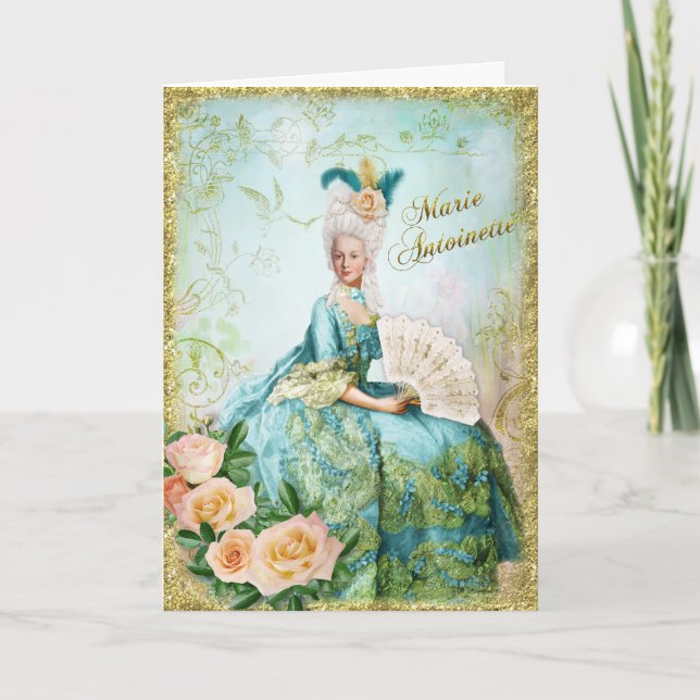 Marie Antoinette  Greeting Card Emerald garden Kort (Framsida)