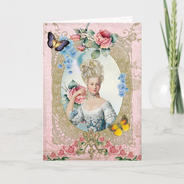 Marie Antoinette  Greeting Card Rose of Versailles Kort (Framsida)