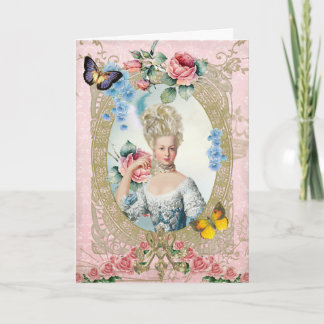 Marie Antoinette Greeting Card Rose of Versailles Kort