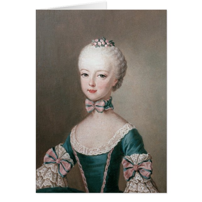 Marie Antoinette Hälsningskort (Framsidan)
