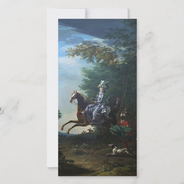 Marie Antoinette Hunting av Louis Auguste Brun (Framsida)
