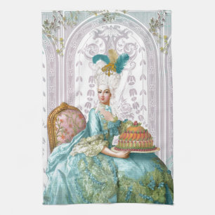 Marie Antoinette i Aqua Kökshandduk