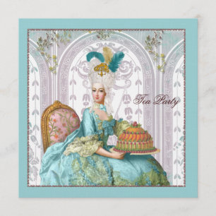 Marie Antoinette i Aqua med kummel Inbjudningar