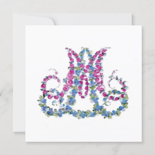Marie Antoinette i blommor ~ Inbjudningar