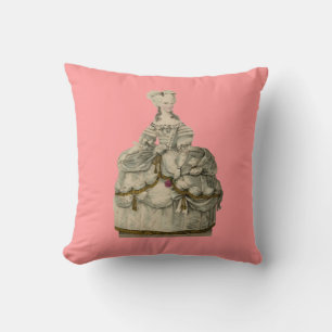 Marie Antoinette i extravagant Dress Pillow Kudde