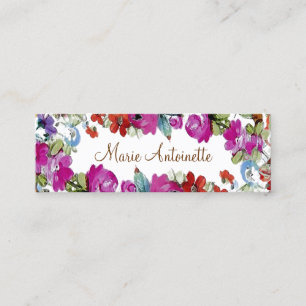 Marie Antoinette i Flowers ~ Affärskort Mini Visitkort