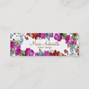 Marie Antoinette i Flowers ~ Affärskort Mini Visitkort
