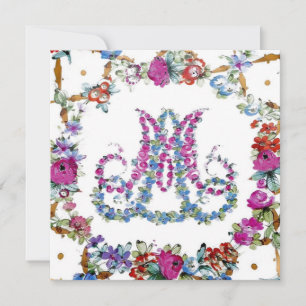 Marie Antoinette i Flowers ~ Inbjudningar