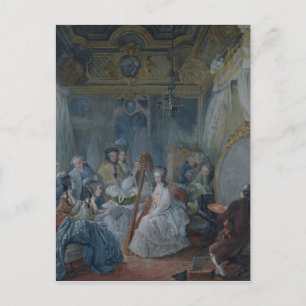 Marie Antoinette i hennes kammare i Versailles Vykort
